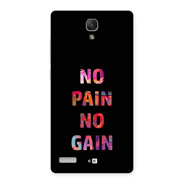 No Pain No Gain Back Case for Redmi Note 4