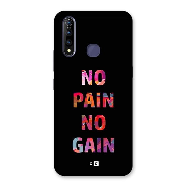 No Pain No Gain Back Case for Vivo Z1 Pro