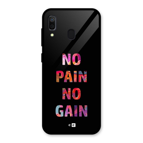 No Pain No Gain Glass Back Case for Galaxy A30