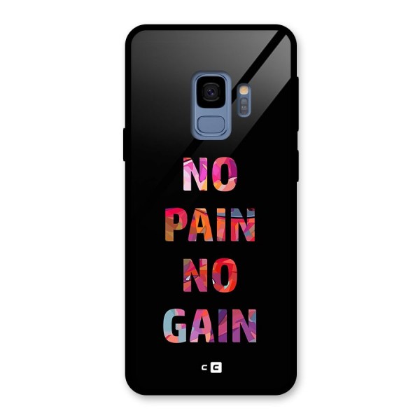 No Pain No Gain Glass Back Case for Galaxy S9