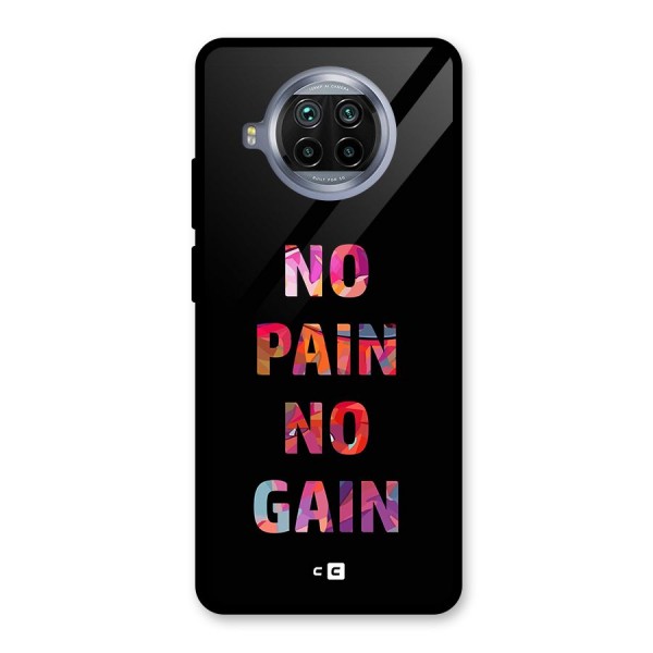 No Pain No Gain Glass Back Case for Mi 10i