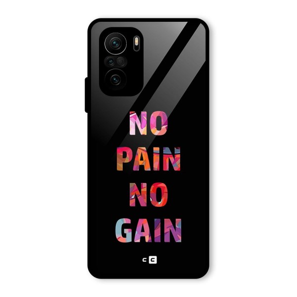 No Pain No Gain Glass Back Case for Mi 11x