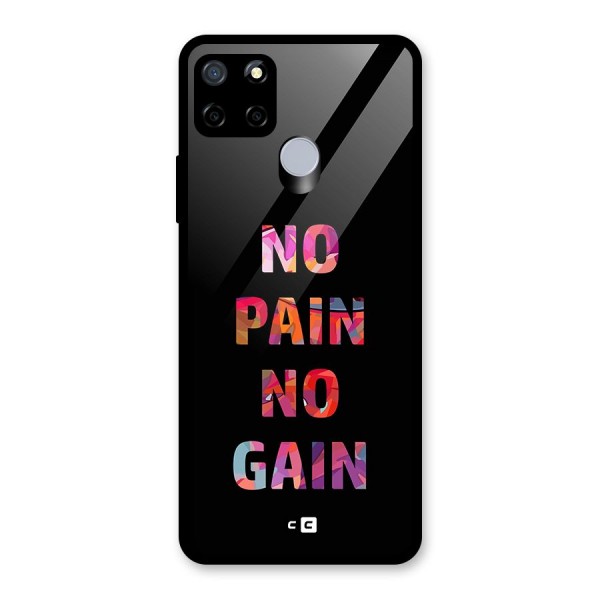 No Pain No Gain Glass Back Case for Realme C15