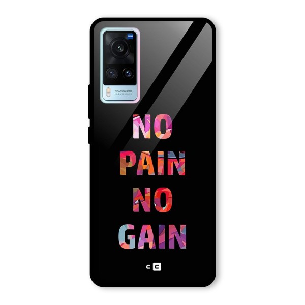 No Pain No Gain Glass Back Case for Vivo X60