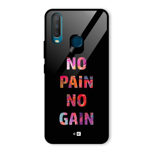 No Pain No Gain Glass Back Case for Vivo Y15