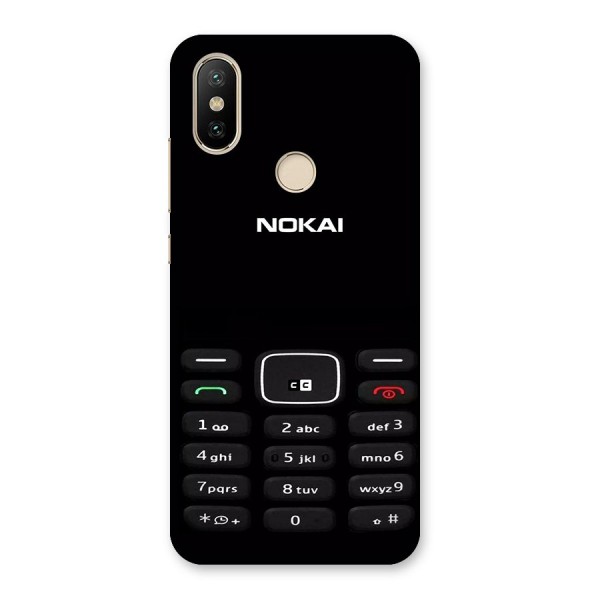 Nokia Bar Print Back Case for Mi A2