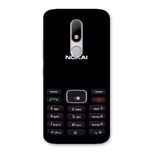 Nokia Bar Print Back Case for Moto M