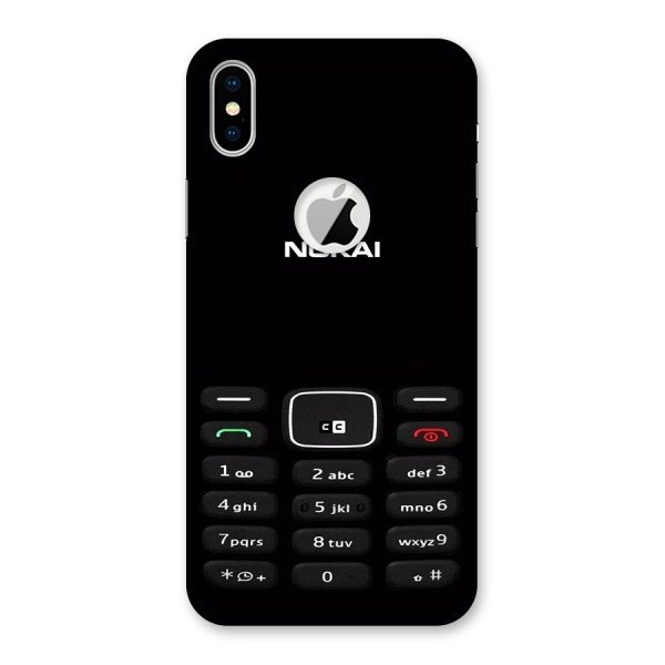 Nokia Bar Print Back Case for iPhone XS Logo Cut