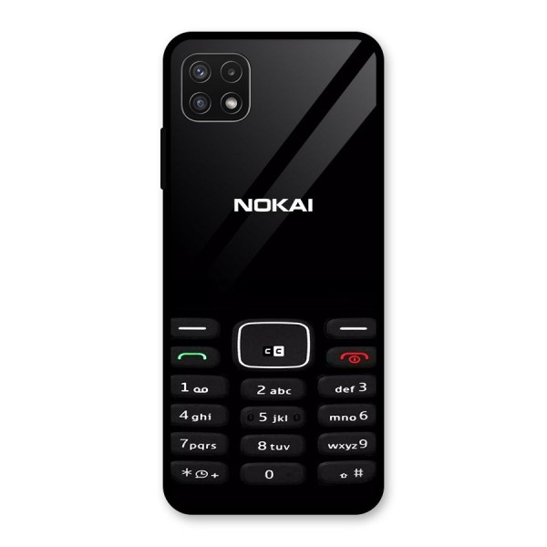 Nokia Bar Print Glass Back Case for Galaxy A22 5G