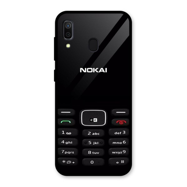 Nokia Bar Print Glass Back Case for Galaxy A30