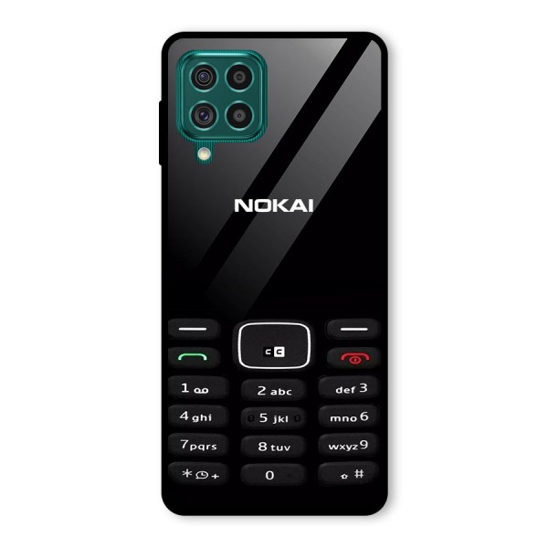 Nokia Bar Print Glass Back Case for Galaxy F62