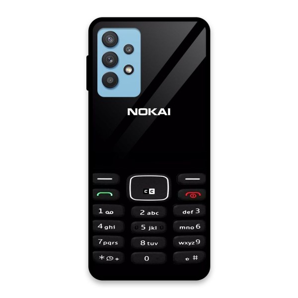 Nokia Bar Print Glass Back Case for Galaxy M32 5G