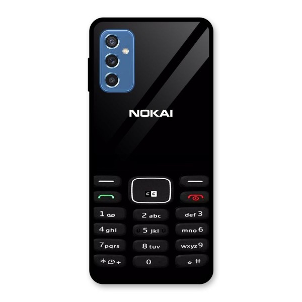 Nokia Bar Print Glass Back Case for Galaxy M52 5G