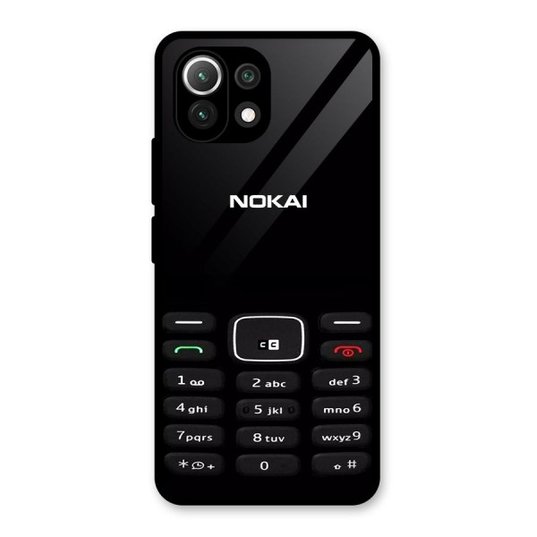 Nokia Bar Print Glass Back Case for Mi 11 Lite