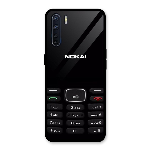 Nokia Bar Print Glass Back Case for Oppo F15