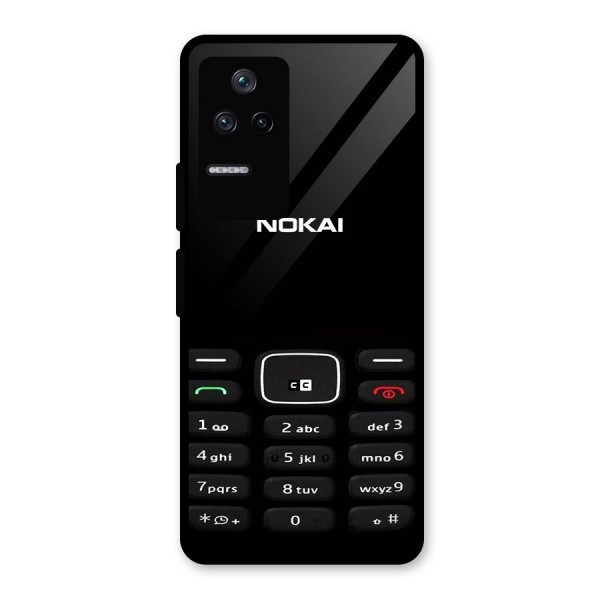 Nokia Bar Print Glass Back Case for Poco F4 5G