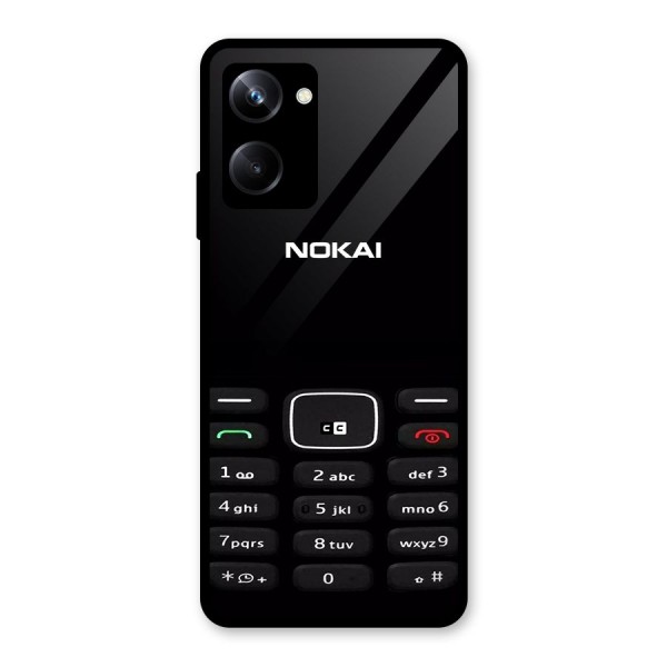 Nokia Bar Print Glass Back Case for Realme 10 Pro