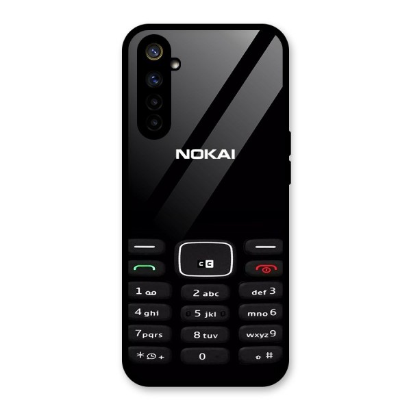 Nokia Bar Print Glass Back Case for Realme 6