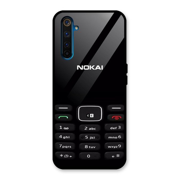 Nokia Bar Print Glass Back Case for Realme 6 Pro