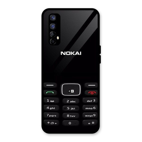 Nokia Bar Print Glass Back Case for Realme 7