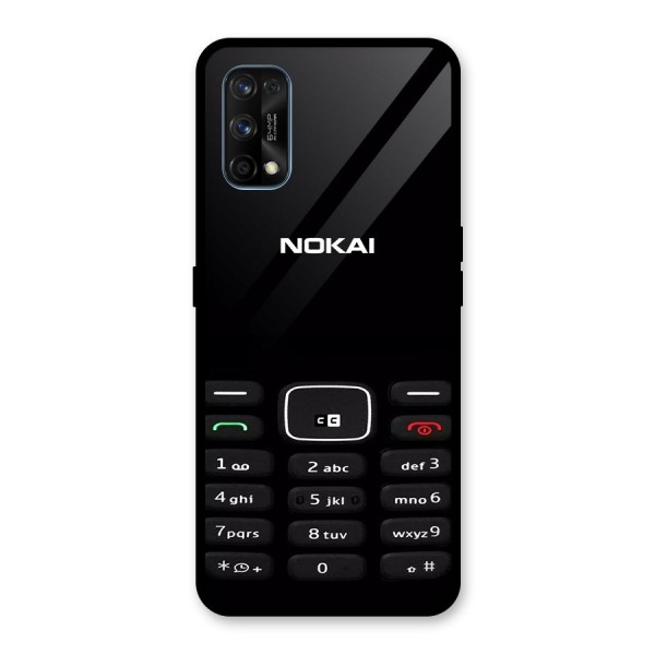 Nokia Bar Print Glass Back Case for Realme 7 Pro