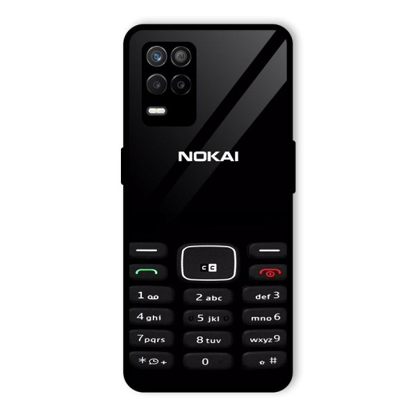 Nokia Bar Print Glass Back Case for Realme 8 5G