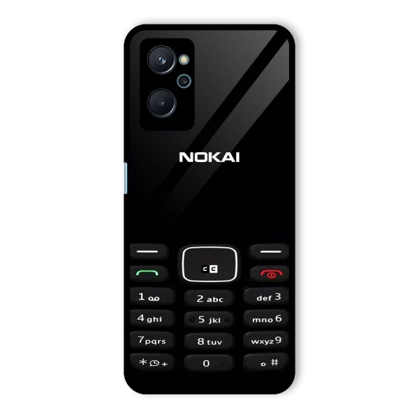 Nokia Bar Print Glass Back Case for Realme 9i