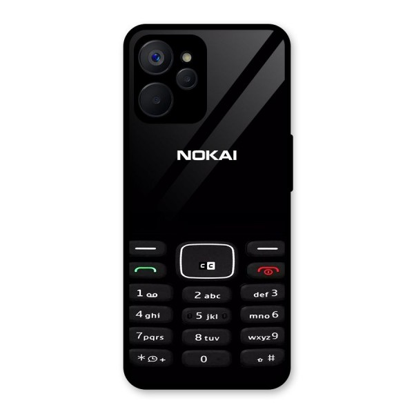 Nokia Bar Print Glass Back Case for Realme 9i 5G