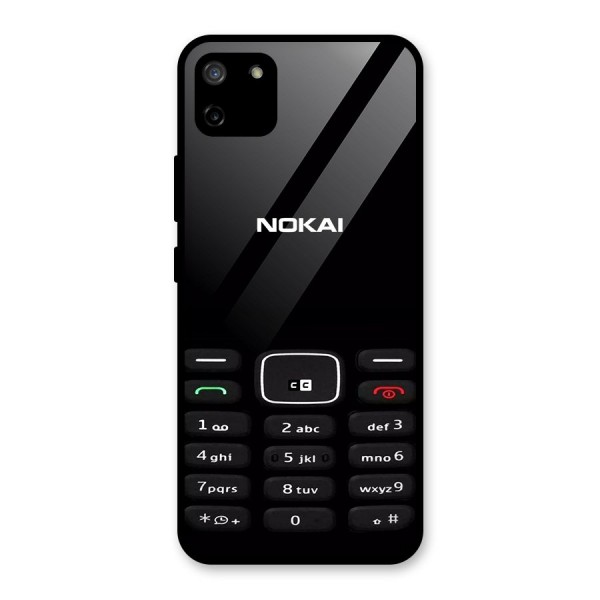 Nokia Bar Print Glass Back Case for Realme C11