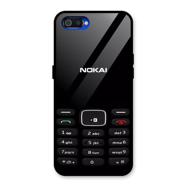 Nokia Bar Print Glass Back Case for Realme C2