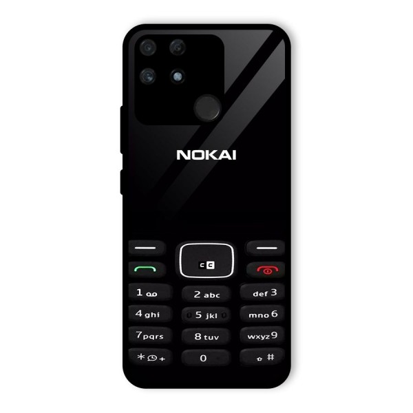 Nokia Bar Print Glass Back Case for Realme Narzo 50A