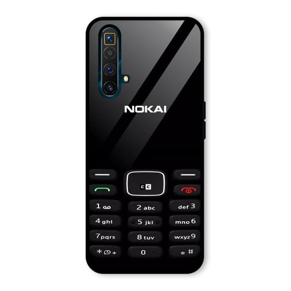 Nokia Bar Print Glass Back Case for Realme X3 SuperZoom