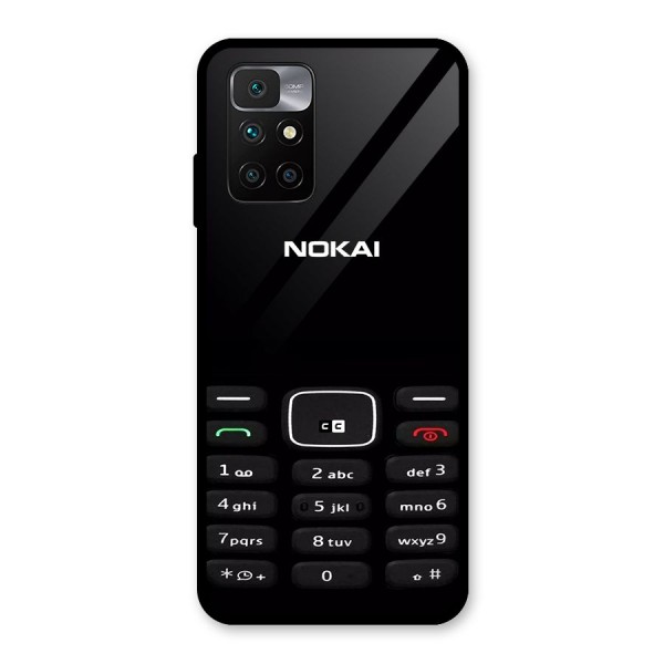 Nokia Bar Print Glass Back Case for Redmi 10 Prime