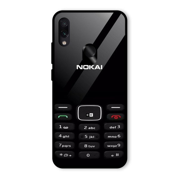 Nokia Bar Print Glass Back Case for Redmi Note 7