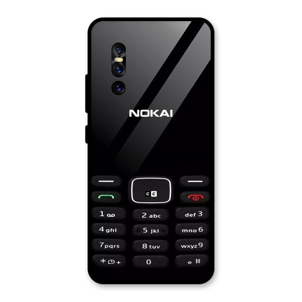 Nokia Bar Print Glass Back Case for Vivo V15 Pro