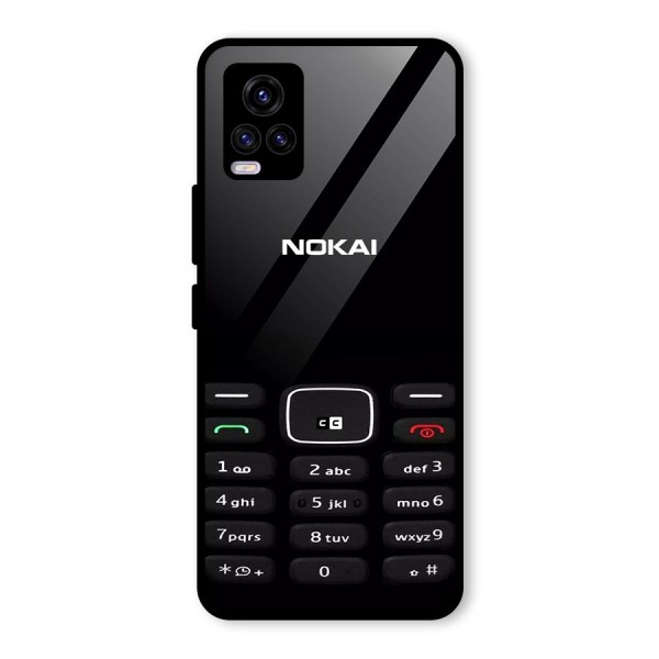 Nokia Bar Print Glass Back Case for Vivo V20