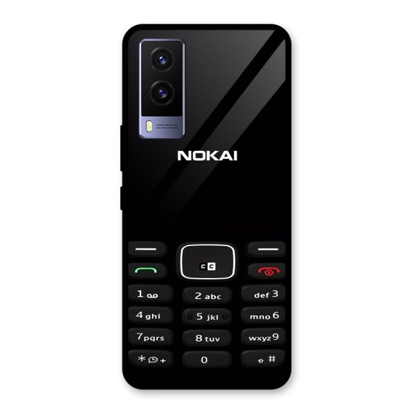 Nokia Bar Print Glass Back Case for Vivo V21e 5G