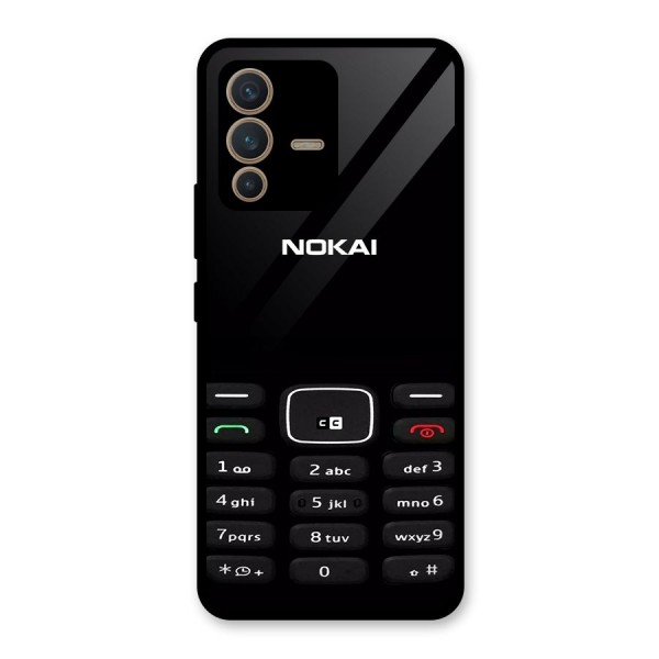 Nokia Bar Print Glass Back Case for Vivo V23 5G