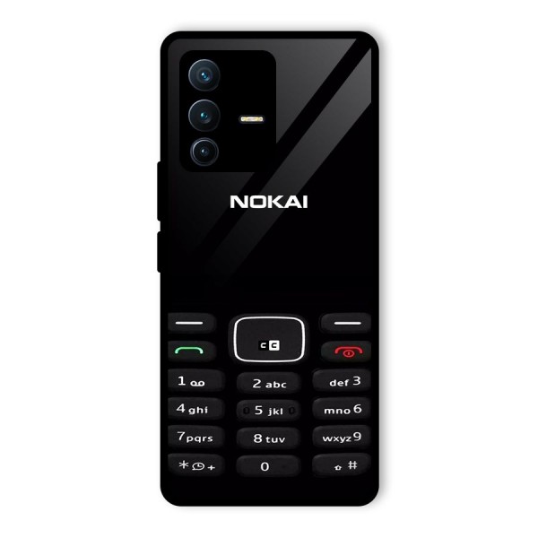 Nokia Bar Print Glass Back Case for Vivo V23 Pro