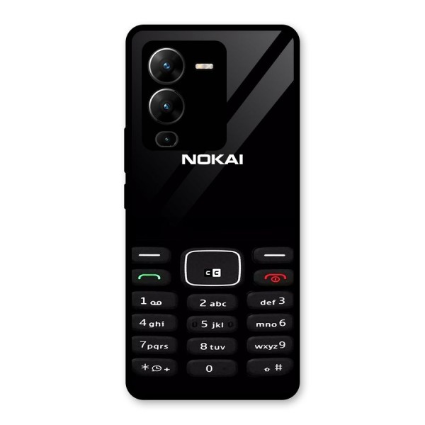 Nokia Bar Print Glass Back Case for Vivo V25 Pro