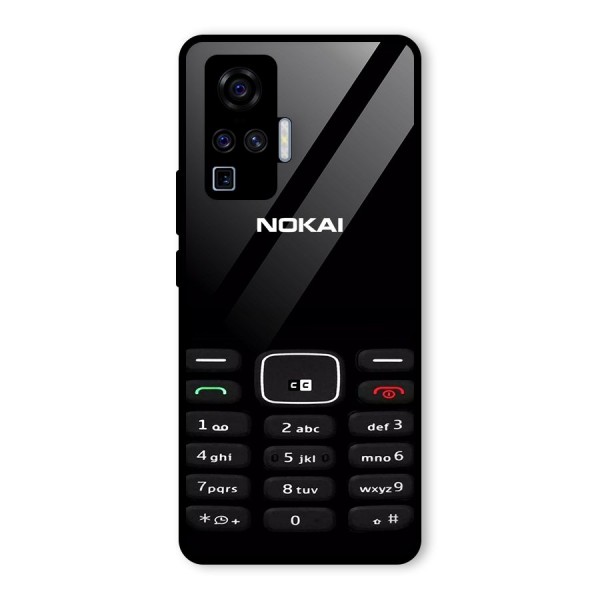 Nokia Bar Print Glass Back Case for Vivo X50 Pro