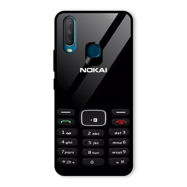 Nokia Bar Print Glass Back Case for Vivo Y12