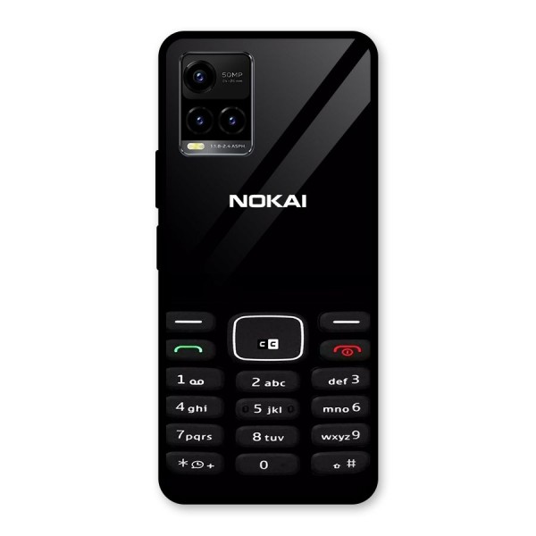 Nokia Bar Print Glass Back Case for Vivo Y21A