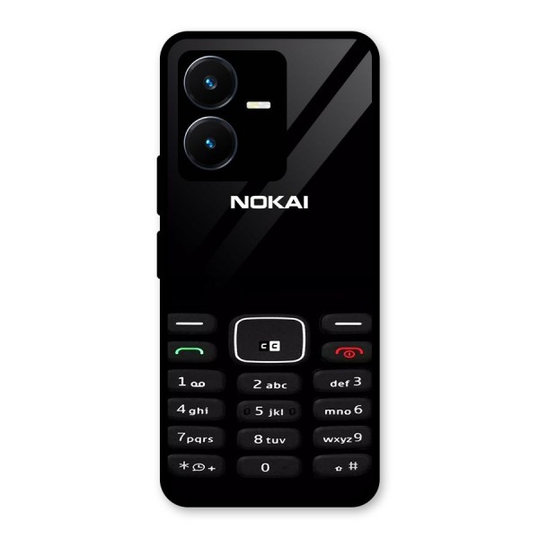 Nokia Bar Print Glass Back Case for Vivo Y22