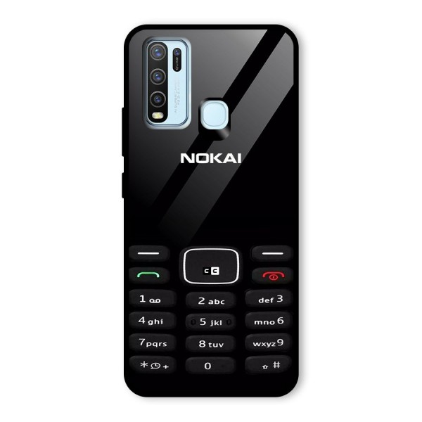 Nokia Bar Print Glass Back Case for Vivo Y50