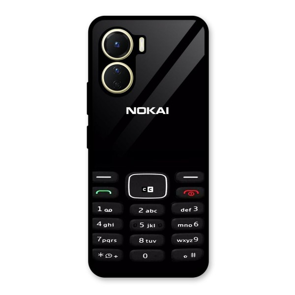 Nokia Bar Print Glass Back Case for Vivo Y56