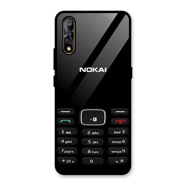 Nokia Bar Print Glass Back Case for Vivo Z1x