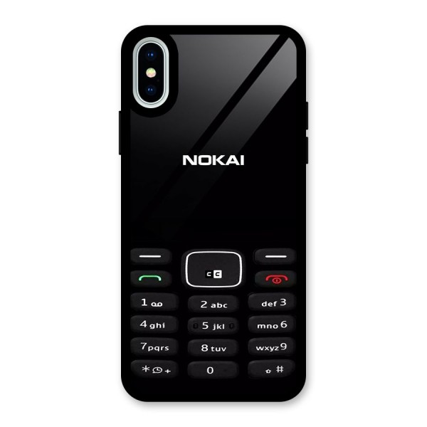 Nokia Bar Print Glass Back Case for iPhone X