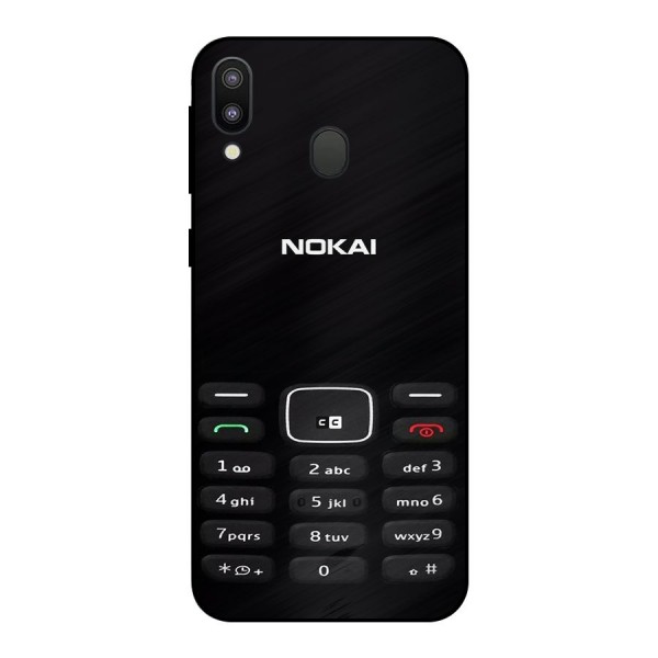 Nokia Bar Print Metal Back Case for Galaxy M20