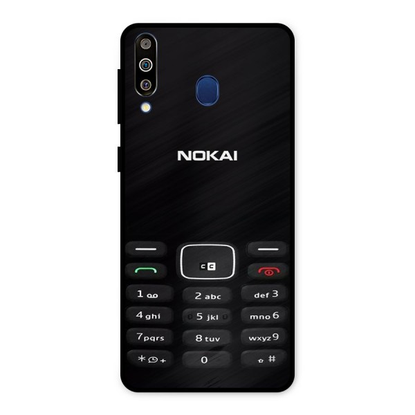 Nokia Bar Print Metal Back Case for Galaxy M30